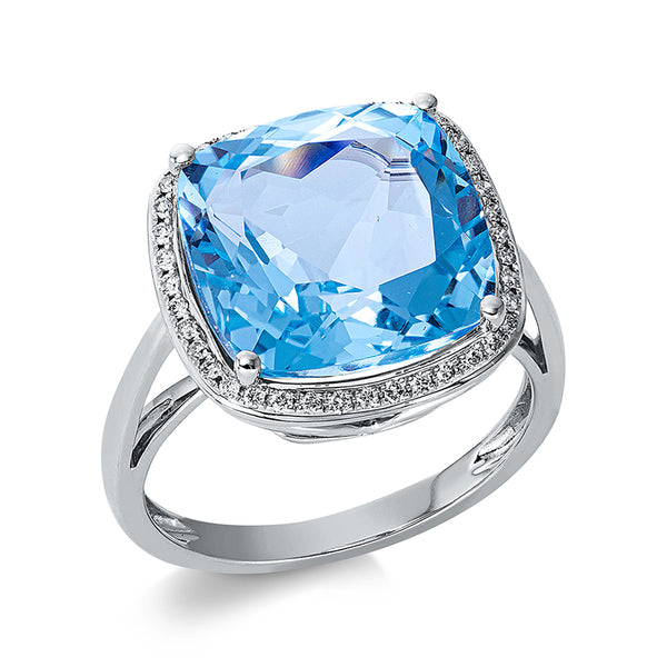 Ring 4er-Krappe 18 kt WG