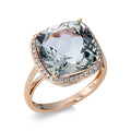 Ring 4er-Krappe 18 kt RG