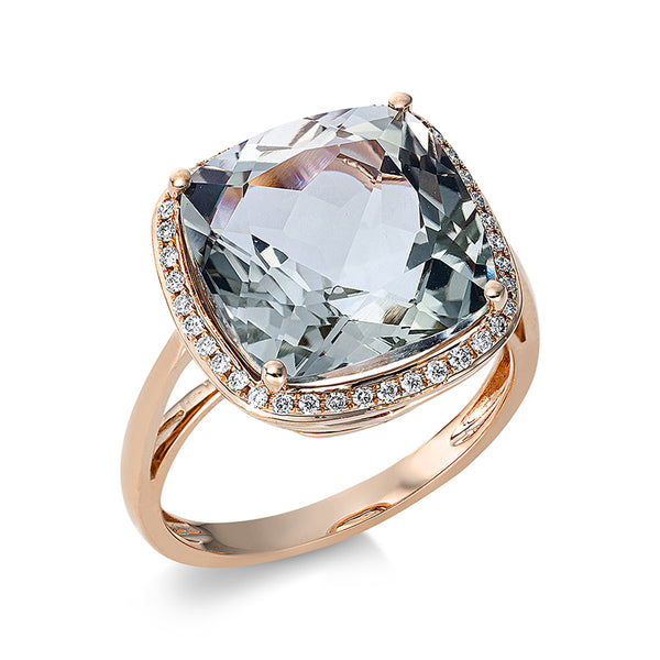 Ring 4er-Krappe 18 kt RG