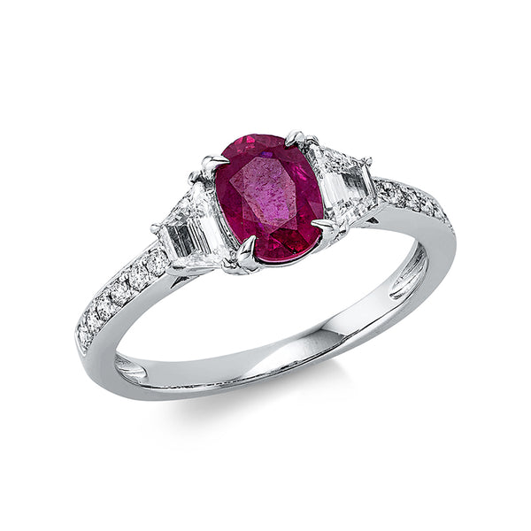 Ring 4er-Krappe 18 kt WG