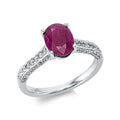 Ring 4er-Krappe 18 kt WG