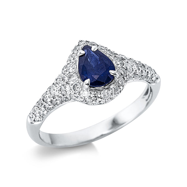 Ring 4er-Krappe 18 kt WG
