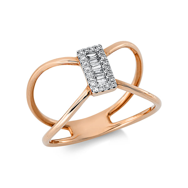 Ring 14 kt RG+WG
