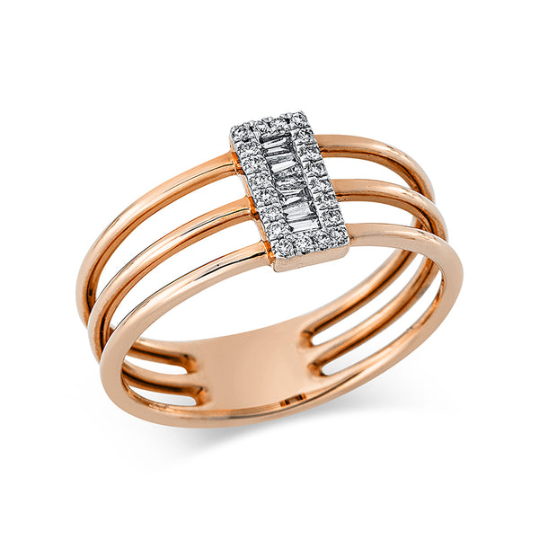 Ring 14 kt RG+WG