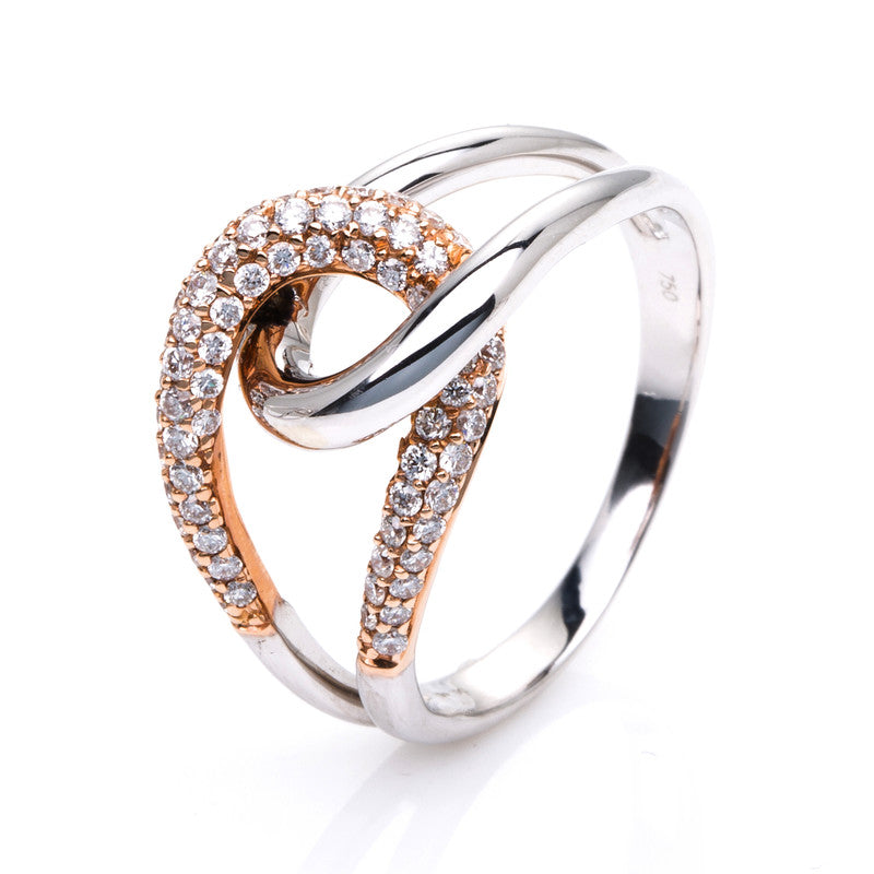 Ring 14 kt WG+RG