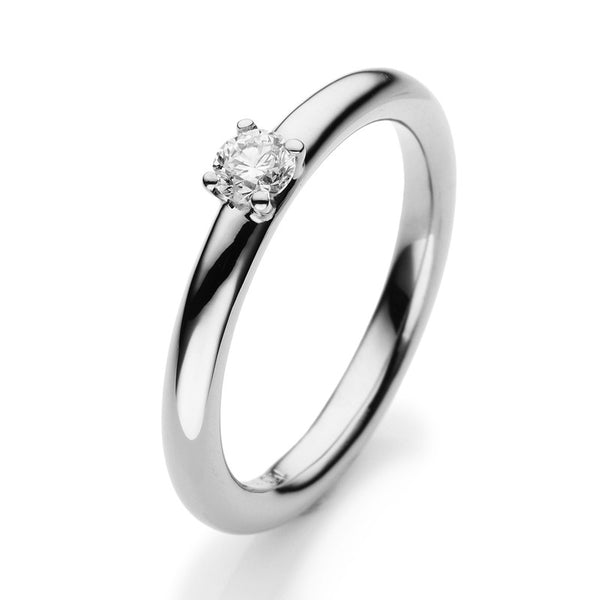 Ring 4er-Krappe 18 kt WG. poliert