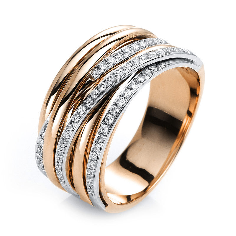 Ring 18 kt RG+WG