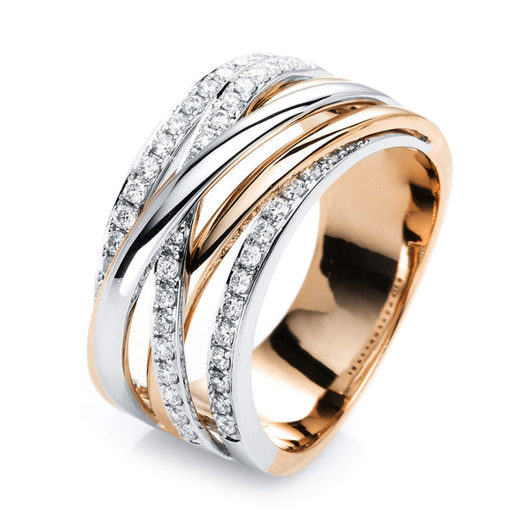Ring 18 kt RG+WG