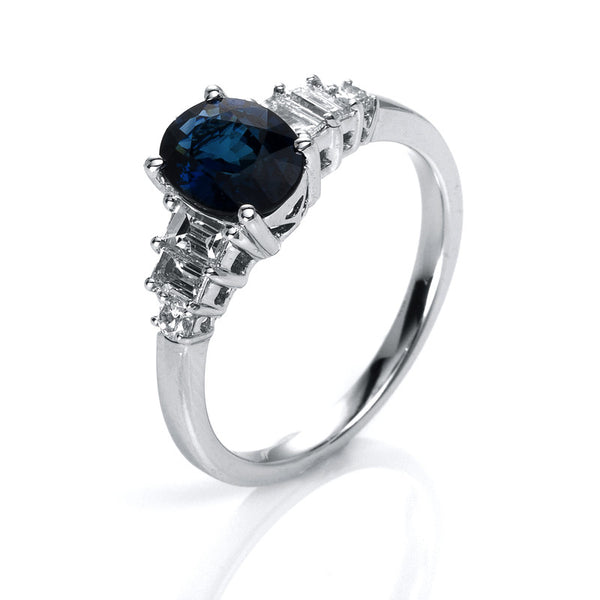 Ring 4er-Krappe 18 kt WG