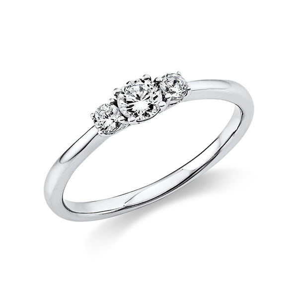 Ring 4er-Krappe 14 kt WG