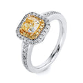Ring 4er-Krappe 18 kt WG+GG