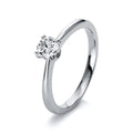 Ring 4er-Krappe 18 kt WG+P950