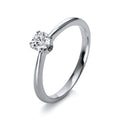 Ring 4er-Krappe 18 kt WG+P950