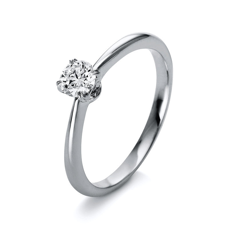 Ring 4er-Krappe 18 kt WG+P950