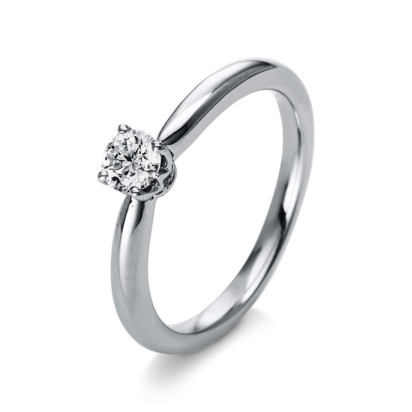 Ring 4er-Krappe 18 kt WG+P950
