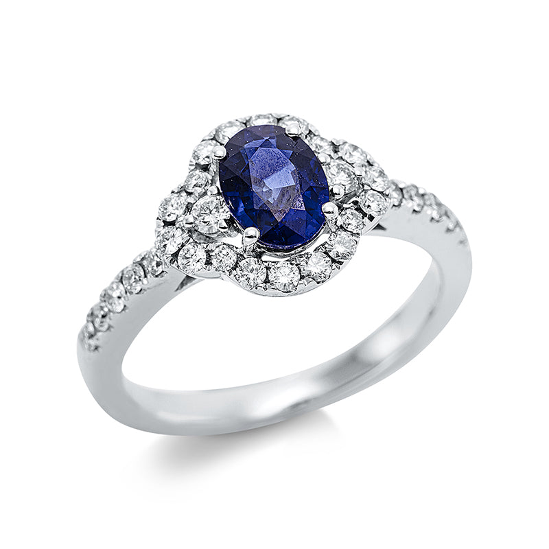 Ring 4er-Krappe 18 kt WG
