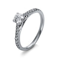 Ring 4er-Krappe 18 kt WG+P950