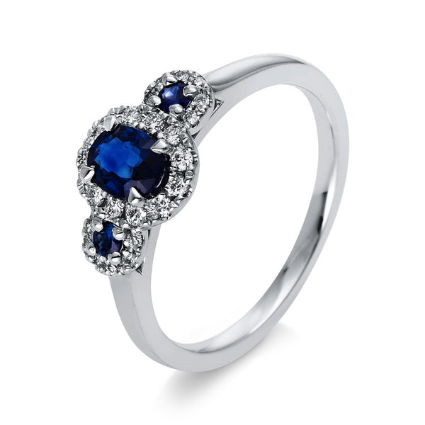 Ring 4er-Krappe 18 kt WG