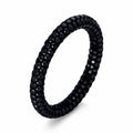 Ring 18 kt WG. schwarz rhodiniert