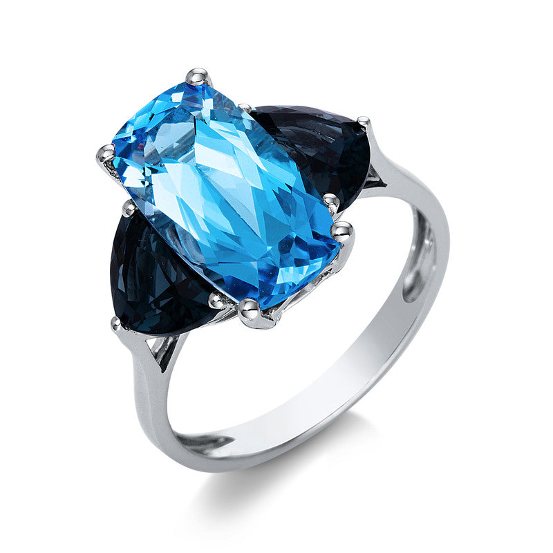 Ring 4er-Krappe 18 kt WG