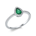 Ring 18 kt WG Tropfen