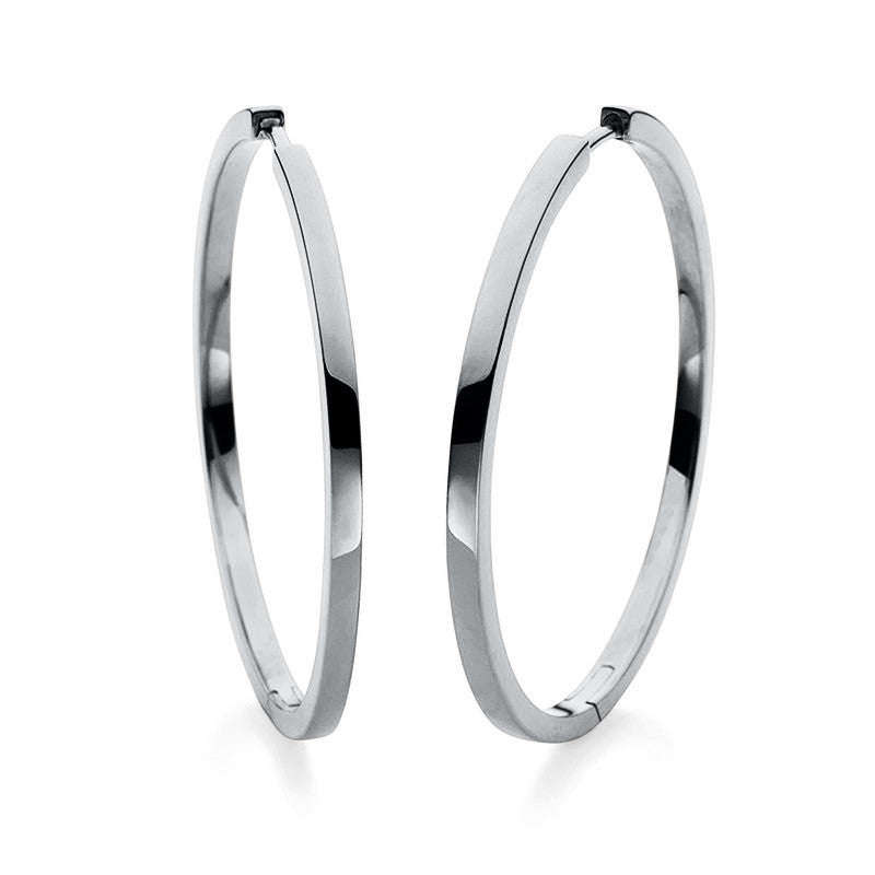 Creolen 14 kt WG. poliert