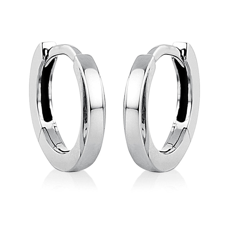 Creolen 18 kt WG. mattiert
