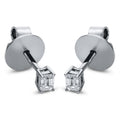 Ohrstecker 4er-Krappe 18 kt WG