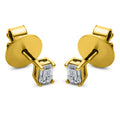 Ohrstecker 4er-Krappe 18 kt GG