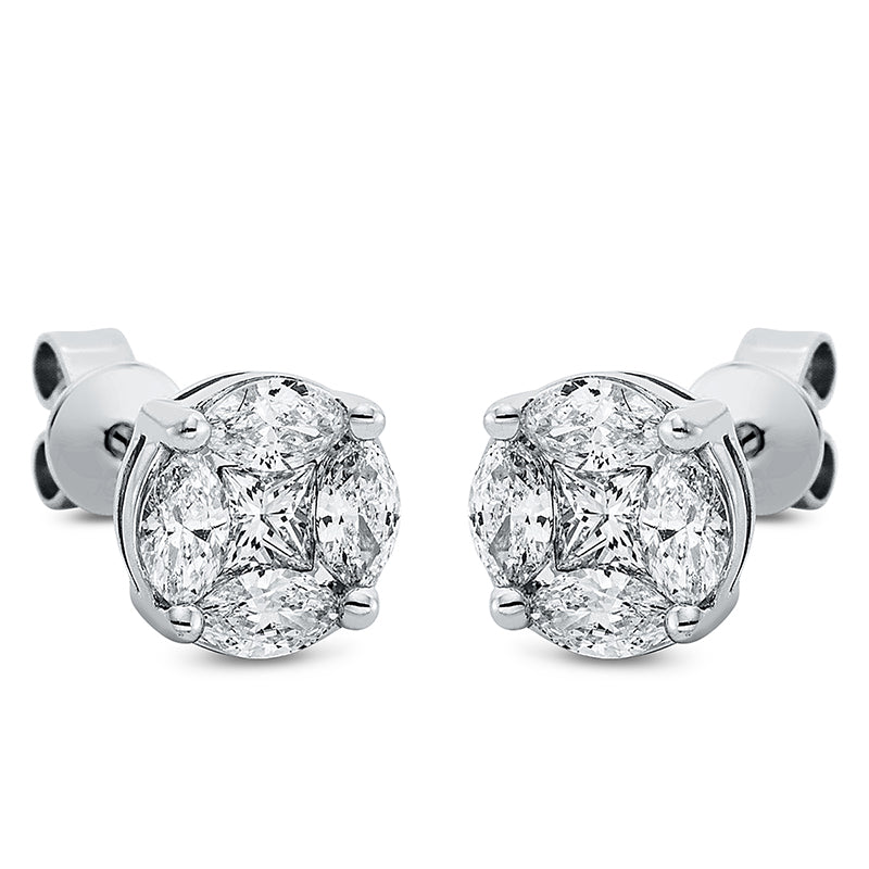Ohrstecker 18 kt WG