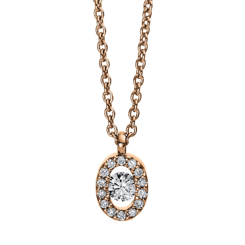 Collier 18 kt RG. mit Öse