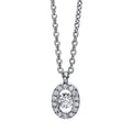 Collier 18 kt WG. mit Öse