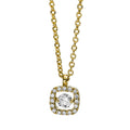 Collier 18 kt GG. mit Öse