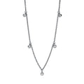 Collier Zarge 18 kt WG. mit ZÖ 35 cm + 38 cm