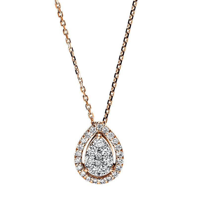 Collier 18 kt RG+WG