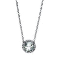 Collier 4er-Krappe 18 kt WG. mit ZÖ 40.6 cm