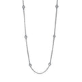 Collier Zarge 18 kt WG. mit ZÖ 40 cm