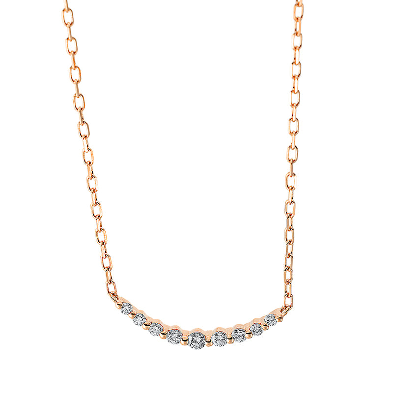 Collier 18 kt RG. mit ZÖ 40cm and 43cm