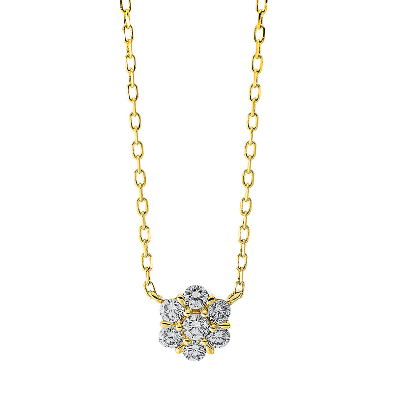 Collier 18 kt GG. mit ZÖ 40 cm amd 43cm