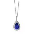 Collier 3er-Krappe 14 kt WG. mit Öse
