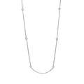 Collier 18 kt WG. mit ZÖ 42.5 cm