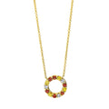 Collier 18 kt GG Kreis. mit ZÖ 38 cm & 36.8