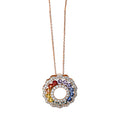 Collier 18 kt RG Kreis
