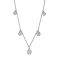 Collier 18 kt WG. mit ZÖ 40 cm