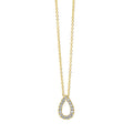 Collier 18 kt GG. mit ZÖ 40 cm