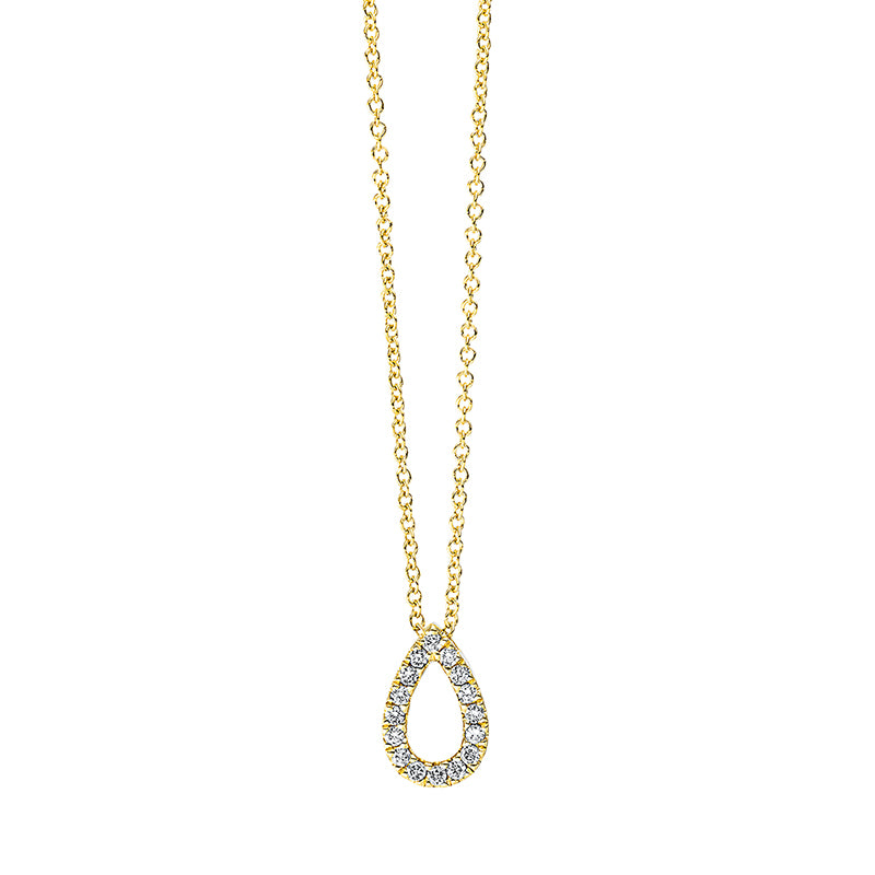 Collier 18 kt GG. mit ZÖ 40 cm