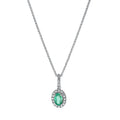 Collier 4er-Krappe 18 kt WG. mit Öse