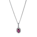 Collier 4er-Krappe 18 kt WG. mit Öse