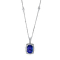 Collier 4er-Krappe 14 kt WG. mit Öse