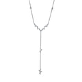 Collier 18 kt WG. mit ZÖ 45.7 cm + 48.3 cm